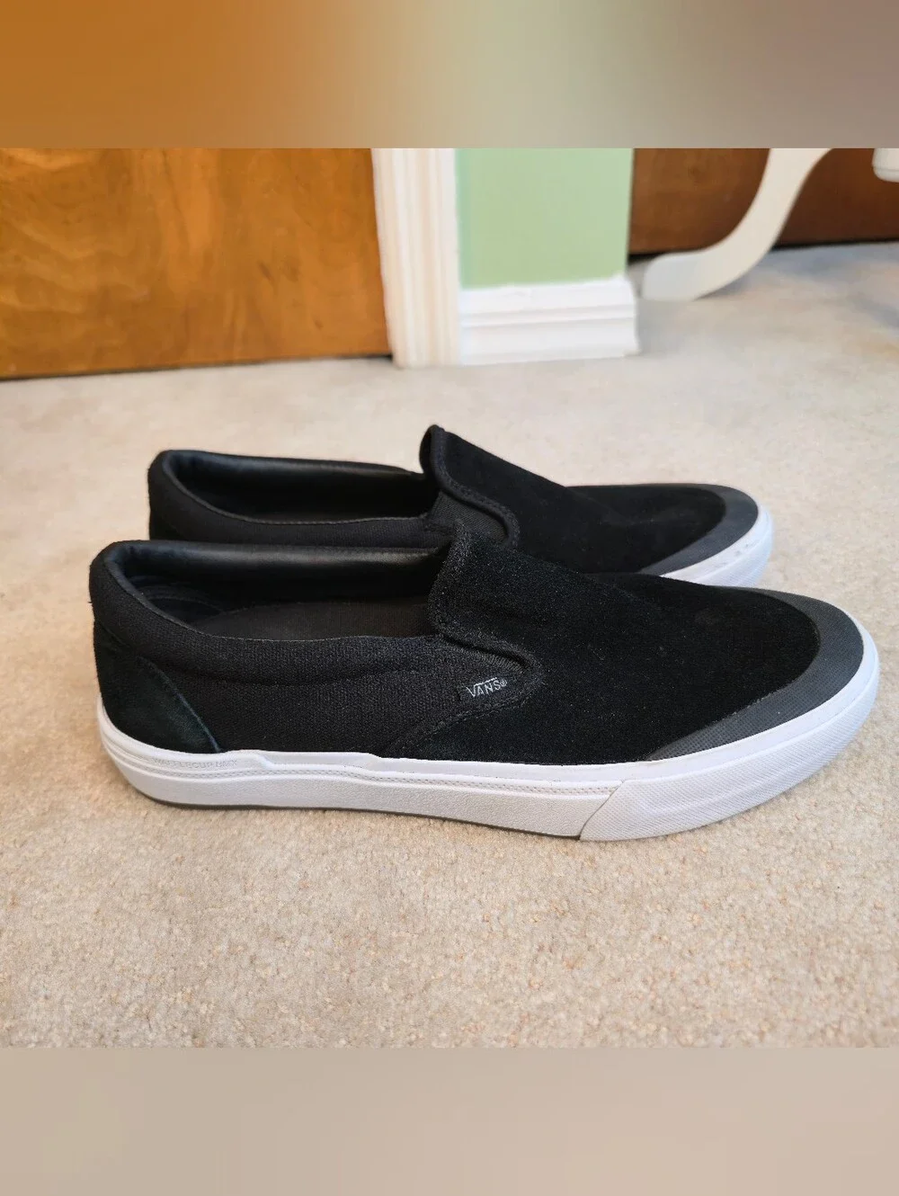 Vans BMX Slip-On Black Suede Size 9 Wafflecup Duracap